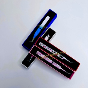 Pinzas para Pestañas de Alta Calidad GETUP BROSONS IMPEX 90/45/isolations de Acero Inoxidable, Múltiples Colores, Punta Suave, Agarre de Diamante - Product Image 4