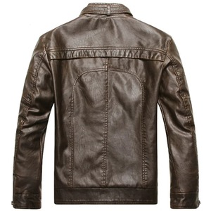 Chaqueta de Cuero Personalizada para Hombre 2025, Cuello Mao, Informal, Transpirable, de Secado Rápido, Diseño de Moda de Alta Calidad para Invierno - Product Image 3