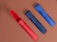 Étui à stylos en cuir véritable de luxe personnalisable avec logo CROSS FAB, de qualité supérieure, durable, 1 emplacement, taille personnalisable, pour le bureau, l'école, cadeau