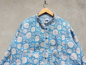 เสื้อโค้ทผ้าคอตตอนส่าหรีสำหรับผู้หญิงใส่กลับด้านได้เสื้อแจ็กเก็ตผ้าคอตตอนพิมพ์ลายเสื้อแจ็กเก็ตแบบลำลองฤดูหนาว - Product Image 2