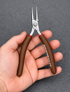 LUMINEX IMPEX Tronex 531 Round <b>Nose</b> Jewelry Pliers Long Tip Precision Loop Tool Stainless Steel Custom Handle - Product Image 5