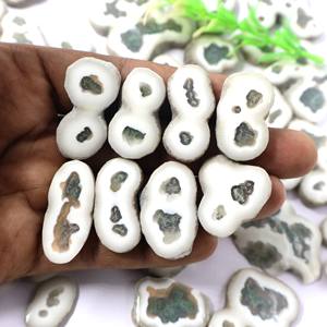 100% naturel solaire Quartz tranche Cabochon haute qualité à la main pendentif solaire Quartz tranche pierre précieuse en vrac pour la fabrication de bijoux - Product Image 1