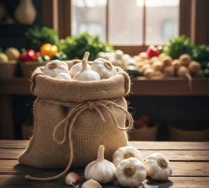 Ail frais biologique, légume de la famille des Liliacées, type de culture courant pour la cuisine et la transformation alimentaire - Product Image 6