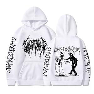 เสื้อมีฮู้ดสำหรับผู้ชายสีทึบผ้าคอตตอนผสมดีไซน์ลูกค้าได้อย่างรวดเร็ว - Product Image 2