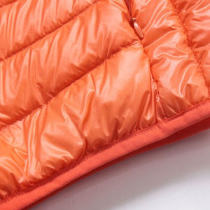 Wholesale <b>Light</b> Warm Custom Logo Nylon Black Hooded Winter Bubble Puffer <b>Jackets</b> Coat For Men - Product Image 2