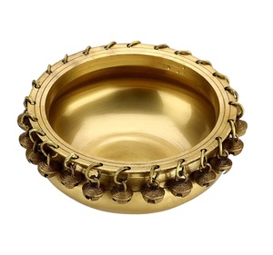 Brass Antique Finished Hot Selling Metal Flower Urli Bowl for <b>Wedding</b> and Events Decor Flower Home Decoration Romantic. - Product Image 1