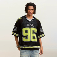 Maillots et T-shirts personnalisés pour hommes avec logo imprimé, en maille respirante à séchage rapide, pour sports : Hockey, Basketball, Football, Baseball