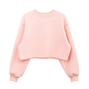 Sudadera Corta de Alta Calidad para Mujer, Personalizada, al por Mayor, OEM, Manga Larga, Estilo Pullover, Felpa, Tallas Grandes - Product Image 3