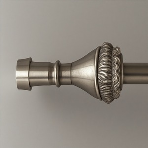 Heritage Crown Single <b>Curtain</b> <b>Pole</b> With Antique Brass Finish Bringing Royal Look And Reliable Functionality - Product Image 3