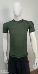 Protectores de erupción más vendidos para adultos Sublimación personalizada Impreso Flatlock Cosido Cuello redondo Manga corta Protectores de erupción en venta - Product Image 5