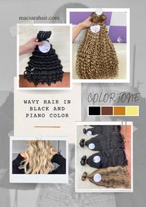 Venta al por mayor máquina de lujo trama cabello vietnamita cutícula alineada, Europeo cabello humano doble dibujado sedoso balayage color OEM ODM - Product Image 3