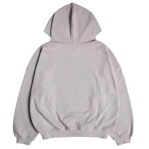 Sweats à capuche personnalisés de luxe, poids lourd, coton mélangé de qualité supérieure, épaules tombantes, sweats à capuche pour hommes - Product Image 2