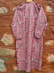 Nouvelle Collection d'été robe en chaîne imprimé floral bloc femmes longue robe femmes bureau travail robe léger confort vêtements de nuit longue - Product Image 4