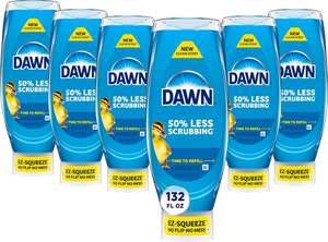 Dawn Ultra EZ-Squeeze Jabón Líquido para Platos, Líquido Lavavajillas, Elimina Grasa, Botella con Dispensador Invertido, Original, Paquete de 6x22 Fl Oz - Product Image 3