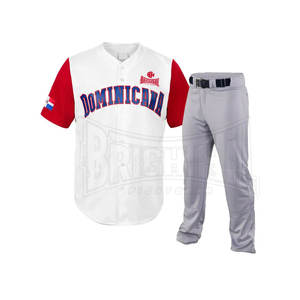 เสื้อเบสบอลเปล่าแบบกำหนดเอง ระบายอากาศได้ดี ไซส์ใหญ่พิเศษ โพลีเอสเตอร์ 100% ชุดยูนิฟอร์มออกแบบเองได้ - Product Image 1