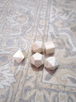 Ensemble de dés de jeu de rôle (DND) et de jeux de table, en corne naturelle polie à la main, écologique, style animalier, toucher réel, de India Crafts Galore