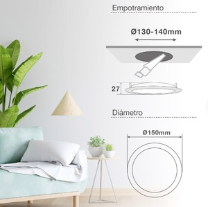Faretto LED da incasso rotondo Belur 9W 6500K (GSC 201000094) - Product Image 3