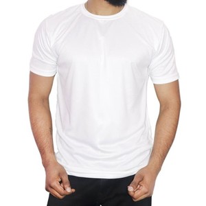 110g 120 GSM 100% POLYESTER BLANC T-SHIRT UNISEXE POUR L'IMPRESSION PAR SUBLIMATION ET POUR LES ÉVÉNEMENTS DE PROMOTION PUBLICITÉ CAMPAGNE ÉLECTIONNELLE - Product Image 3
