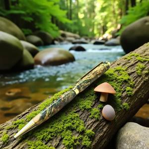 Stylo en bois stabilisé Premium Amethyst Collection 0.7mm avec des motifs de grains uniques - Product Image 5