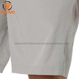 Pantalones cortos de correr informales para hombre, pantalones cortos de gimnasio para adultos, diseño de servicio OEM de alta calidad, precio barato, pantalones cortos de hombre de Color gris brezo - Product Image 4