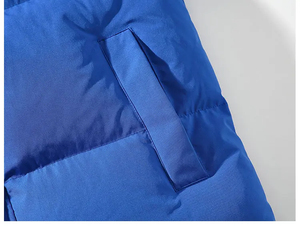 Veste à bulles en nylon ODM OEM, vestes d'hiver matelassées à capuche amovibles brillantes pour hommes, vente en gros - Product Image 5