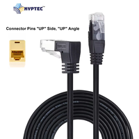 Câble Ethernet industriel GigE (CAT 6), connecteurs RJ-45, angle droit, direction vers le haut, durable et fiable