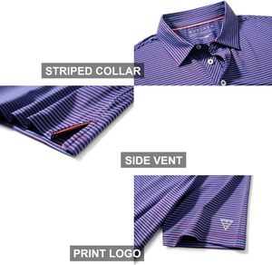 OEM Precio de fábrica de alta calidad de los hombres casuales para las camisas de manga corta de punto de secado rápido transpirable bordado a granel personalizado - Product Image 4