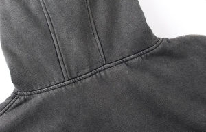 Sweat à capuche en coton lourd de haute qualité avec logo personnalisé, cagoule, sweat à capuche surdimensionné, lavage à l'acide, sweat à capuche ninja - Product Image 3