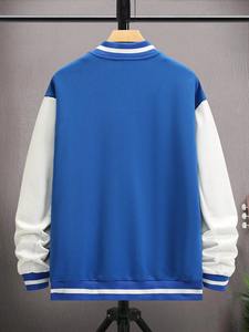 Venta al por mayor Casual béisbol Letterman chaquetas de lana con tejido transpirable mangas del cuerpo diseños personalizados Logo Varsity chaquetas de invierno - Product Image 2