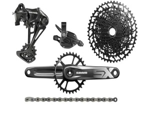 Ahora en oferta: Grupo SRAM GX Eagle (Lunar) 1X12 velocidades DUB Boost (175mm) Desviador Delantero para Bicicleta - Product Image 1