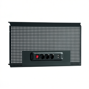 Usag Perforated <b>Tool</b> Holder Panel with 3 Schuko Sockets and 2 USB Ports for <b>Tool</b> <b>Storage</b> - Product Image 2