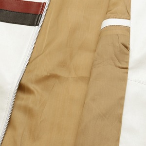 Alta calidad, buena calidad, cuero de vaca, estilo Vintage a rayas con cremallera larga, chaqueta de motociclista personalizada, chaquetas de diseño superior - Product Image 6