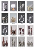 Vases modernes en acier inoxydable de haute qualité pour sol et mur, décoration pour la maison, le bureau, l'hôtel, le restaurant, les mariages, couleur/taille personnalisable