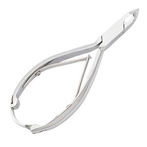 Cortaúñas y Cortacutículas de Acero Inoxidable de Alta Calidad con Mango Liso, Bloqueo Trasero, Color Plateado y Logotipo Personalizado - Product Image 1