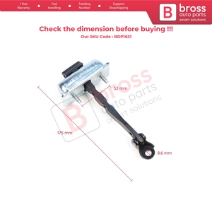 BDP1631 Conjunto Limitador de Puerta Delantera para 5 E-Tech Alpine A290 2024 en adelante 804305524R - Product Image 5