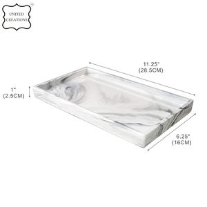 Wholesale Custom Rectangular Marble Decorative <b>Tray</b> Sustainable <b>Jewelry</b> Storage for Bathroom for <b>Tray</b> Decoration - Product Image 3