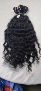 Indien A1 Grade Remy Hair Naturel Non Croisé Paquets de Cheveux Humains Bruts Double Trame Machine Extensions Non Croisé Style de Vague Naturelle - Product Image 3