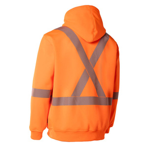 Sudadera con capucha de seguridad de alta visibilidad con cinta reflectante segmentada y capucha desmontable Sudaderas CON CAPUCHA DE TRABAJO Sudaderas con capucha de trabajo de alta visibilidad para hombre - Product Image 4