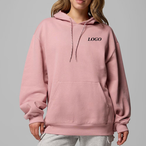 Sweat-shirt pour femme respirant à prix avantageux et réglable avec logo personnalisé en couleur unie pour les acheteurs en gros avec manches longues, vêtements décontractés - Product Image 1