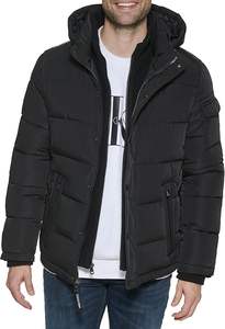 Vente en gros Vestes légères personnalisées pour hommes Vestes stylées à bulles en toile style rue principale avec col montant - Product Image 2