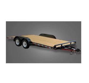 100% High Strength Industrial Flatbed Utility Trailer 3 Axle Semi Trailer 14000kg Payload 7x14 Size Austria Fast Delivery - Product Image 2
