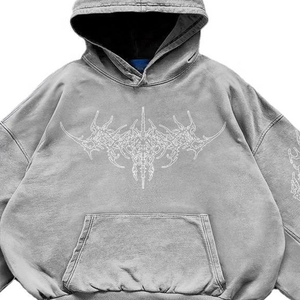 Sudadera Unisex de Invierno, Estilo Vintage, Lavado Ácido, Corte Cuadrado, Personalizada, 100% Algodón Ecológico, Sudadera Informal, Estilo Urbano, META WEAR - Product Image 5