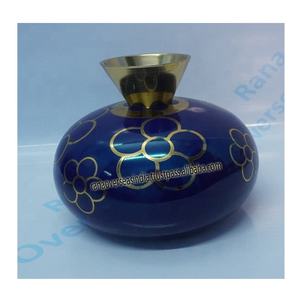 Vase à fleur en aluminium de haute qualité de Offre Spéciale dans le ton bleu pour la décoration d'événement au meilleur prix du fournisseur indien - Product Image 6