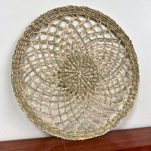 Handwoven Eco-friendly Floral Rattan Table <b>Placemat</b> Water Hyacinth Seagrass Decorative Dining From Vietnam <b>Wicker</b> Crafts - Product Image 6
