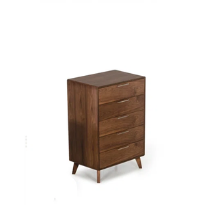 Kusum Art, mesita de noche moderna de madera maciza hecha a mano, 4 cajones, acabado Natural pulido, hogar, Hospital, dormitorio, sala de estar - Product Image 2