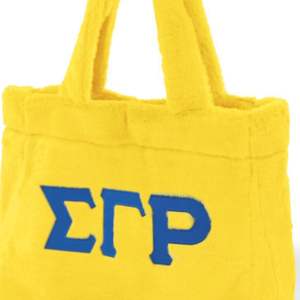 Sigma Gamma Rho SRGho sac en fourrure or doux en peluche fourre-tout élégant grec vêtements élégant sororité sac à main spacieux Durable mode - Product Image 5