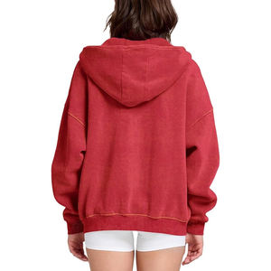 เสื้อฮู้ดมีซิปสีแอซิดสำหรับผู้ชายเสื้อใส่เล่นยิมโอเวอร์ไซส์แบบมีซิปรูดติดโลโก้ได้ตามต้องการ - Product Image 2