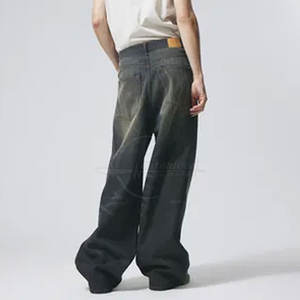 กางเกงยีนส์ขายาวสำหรับผู้ชาย, กางเกงยีนส์ขายาวมีหลายกระเป๋ากลางเอวลดราคา2025 - Product Image 4