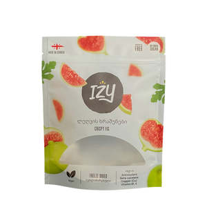 Stand Up Matte Food Packaging Pouch with Transparent Window and Resealable <b>Zip</b> for Chips Nuts and Dried Fruit Products Vietnam - Product Image 2