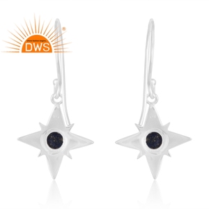 Latest Selling 925 Sterling Silver Natural Lapis Gemstone Dangle <b>Earring</b> Custom Jewelry for Women Gift for Her - Product Image 2